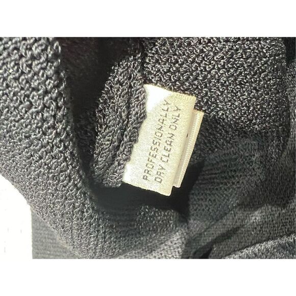 St. John Evening Womens Knit Pull On High Waisted Wide Leg Pants Black Size 10 - Picture 8 of 9